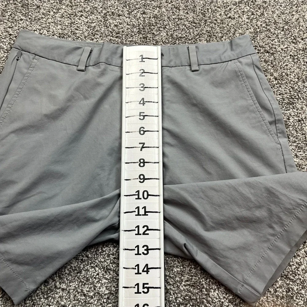Vineyard Vines Jim Nantz Golf Shorts Mens 32 Gray Stretch Flat Front Performance